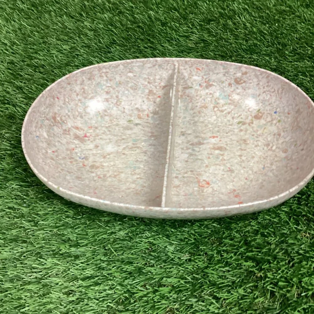 Vintage Mid Century Melmac Divided Bowl Dish